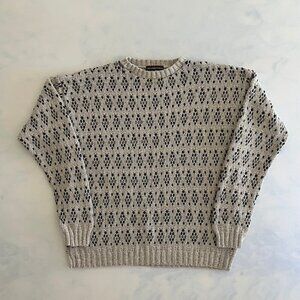 Roundtree & Yorke Vintage Grey Knit Crewneck Sweater